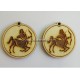 Boucles d’oreilles en bois