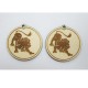 Boucles d’oreilles en bois
