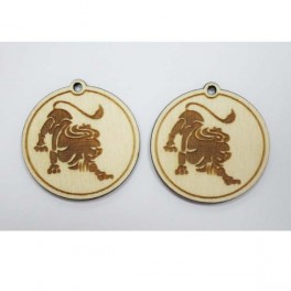 Boucles d’oreilles en bois