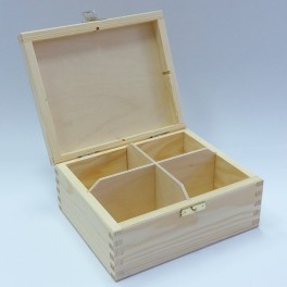 Boîte à thé 4 comp.
