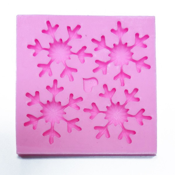 Moules à Bougie Silicone Flocon De Neige 3D – Lot De 2, Résistance -40°C à 230°C, Pour Bougies, Savons, Chocolats