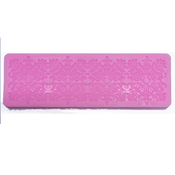 Moule En Silicone Dentelle Géométrique Fleur - Tapis D'Empreinte Réutilisable Pour Pâtisserie, Chocolat Et Bonbons (LFM-466-425)