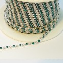 Ruban de Malachite Strass e